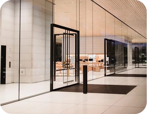 Commercial entrance