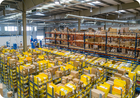 MIWIND warehouse case image for industrial door ROI worksheet planning