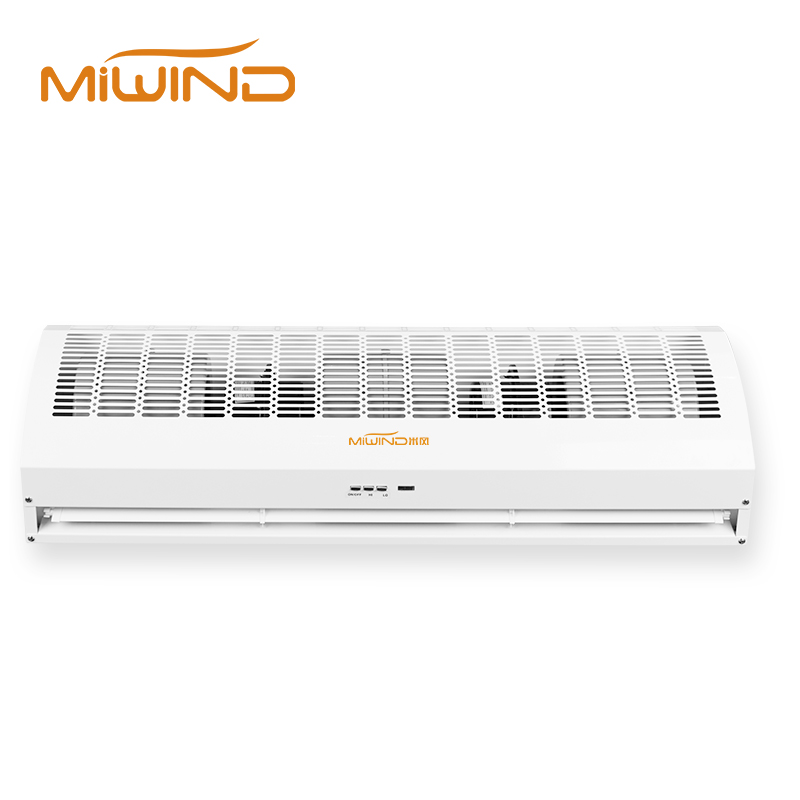 Vertical Air Curtains for Entrances with No Header Space or Wide Openings